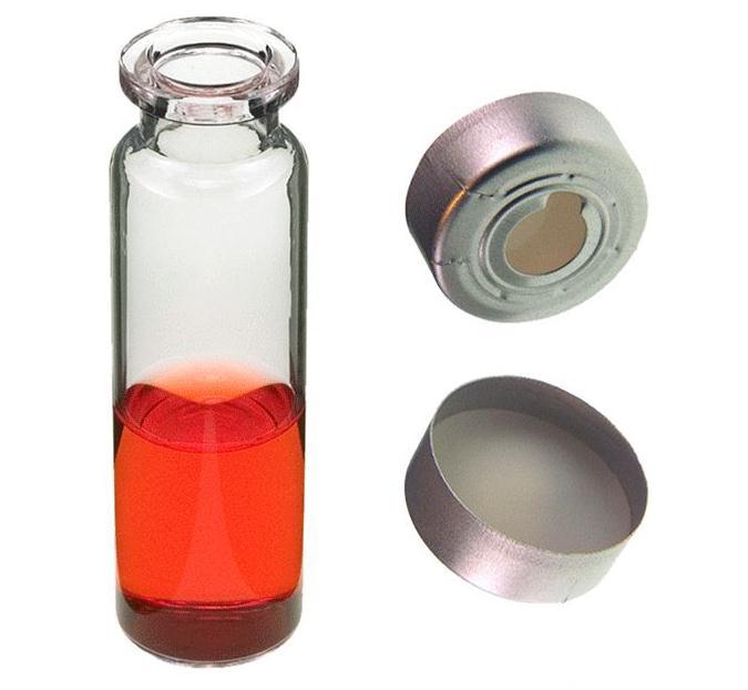 Silicone Septa 20mm Bi-Metallic Crimp Headspace Vials